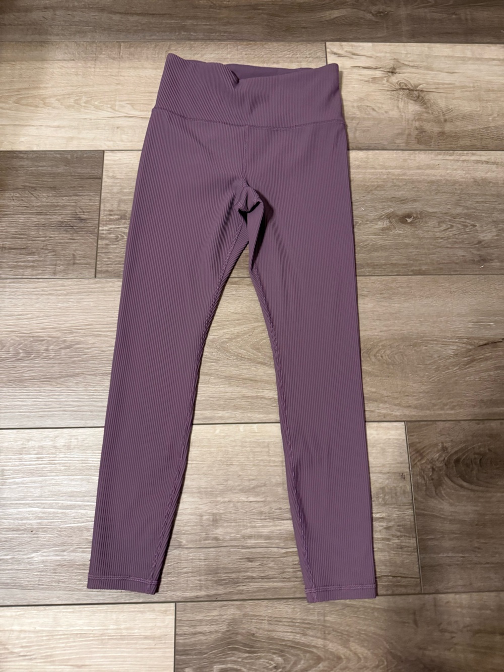 Athleta Ribbed High-Waist Leggings in Mauve